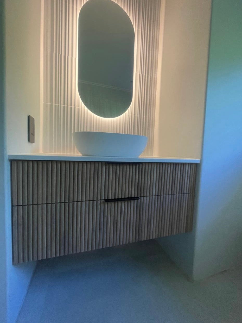 Ella Fluted Floating Vanity