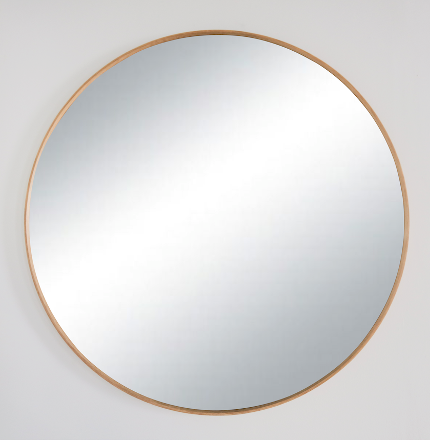Isla Round Oak Mirror (Solid Oak)